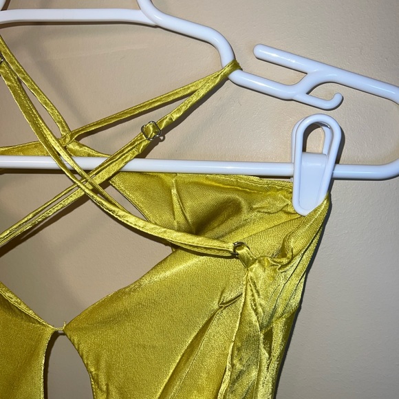 MESHKI XS DRESS SATIN CUT OUT MAXI - Picture 9 of 16